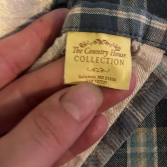 🏠 The Country Home Collection Plaid Valance 2 Panels - Picture 2 of 5